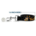 Load image into Gallery viewer, Dog Leash - Fred Face/Pose YABBA DABBA DOO Black/Gray/Orange
