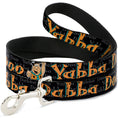 Load image into Gallery viewer, Dog Leash - Fred Face/Pose YABBA DABBA DOO Black/Gray/Orange
