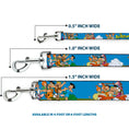 Load image into Gallery viewer, Dog Leash - The Flintstones and Rubbles Group Pose/Logo Blue
