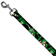 Dog Leash - GREEN ARROW Action Poses Targets Black Greens