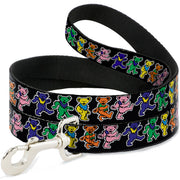 Dog Leash - Dancing Bears Black/Multi Color