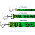 Load image into Gallery viewer, Dog Leash - Grateful Dead Text w/Skull & Roses Rainbow Fade
