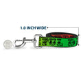 Load image into Gallery viewer, Dog Leash - Grateful Dead Text w/Skull & Roses Rainbow Fade
