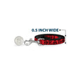 Load image into Gallery viewer, Dog Leash - Grateful Dead Text w/Skull & Roses Red
