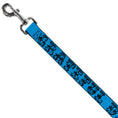 Load image into Gallery viewer, Dog Leash - Grateful Dead Text w/Skull & Roses Turquoise
