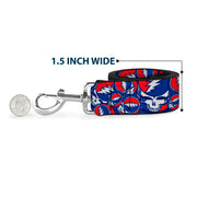 Dog Leash - Steal Your Face Stacked Red/White/Blue