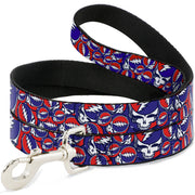 Dog Leash - Steal Your Face Stacked Red/White/Blue
