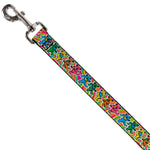 Dog Leash - Grateful Dead Dancing Bears Swirl Multi Color