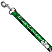 Dog Leash - Green Lantern Green Glow w/Text