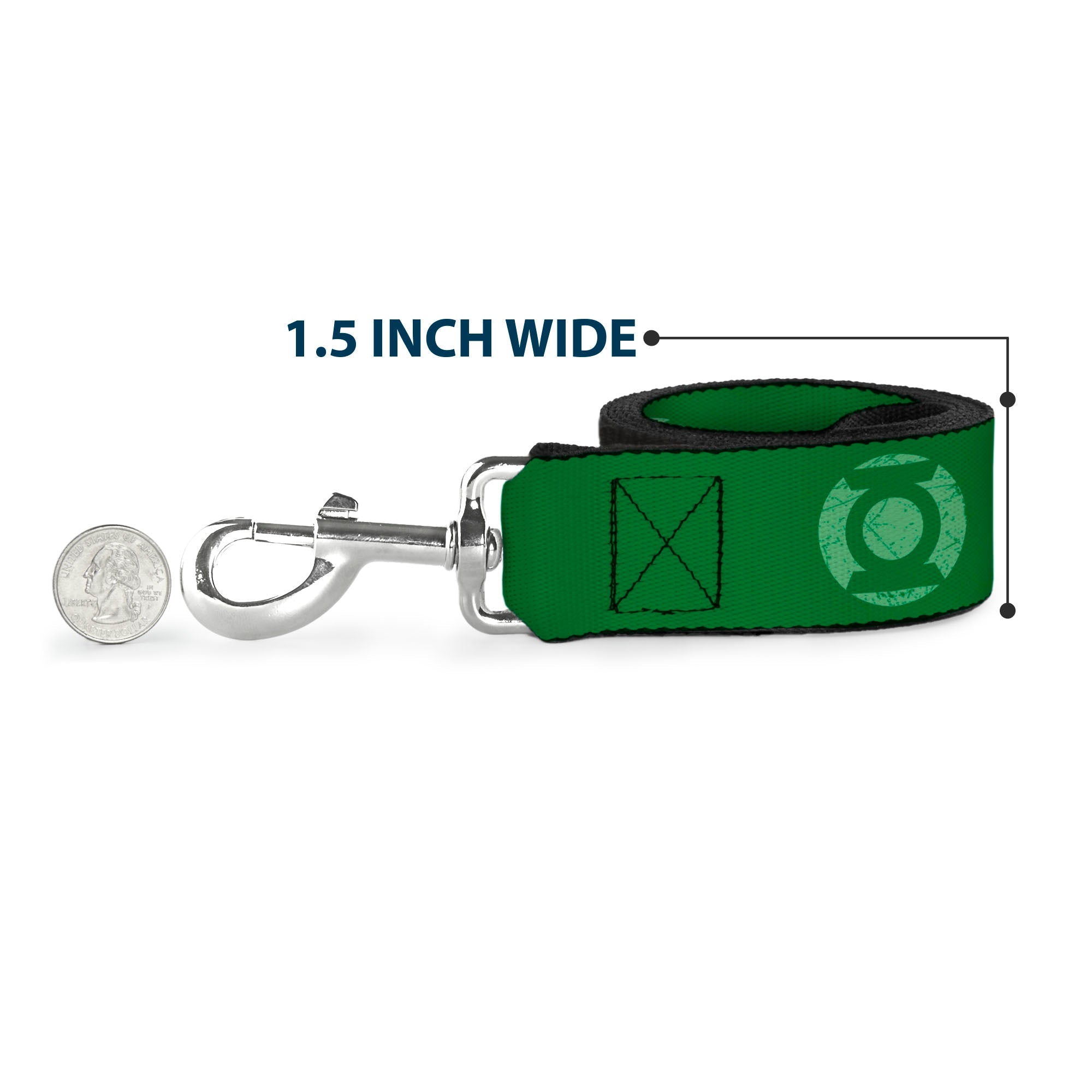 Dog Leash - Green Lantern Logo Weathered Greens
