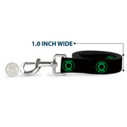 Dog Leash - DC League of Super-Pets Green Lantern Logo Black/Green