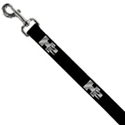 Dog Leash - H2 Black/Silver Logo REPEAT