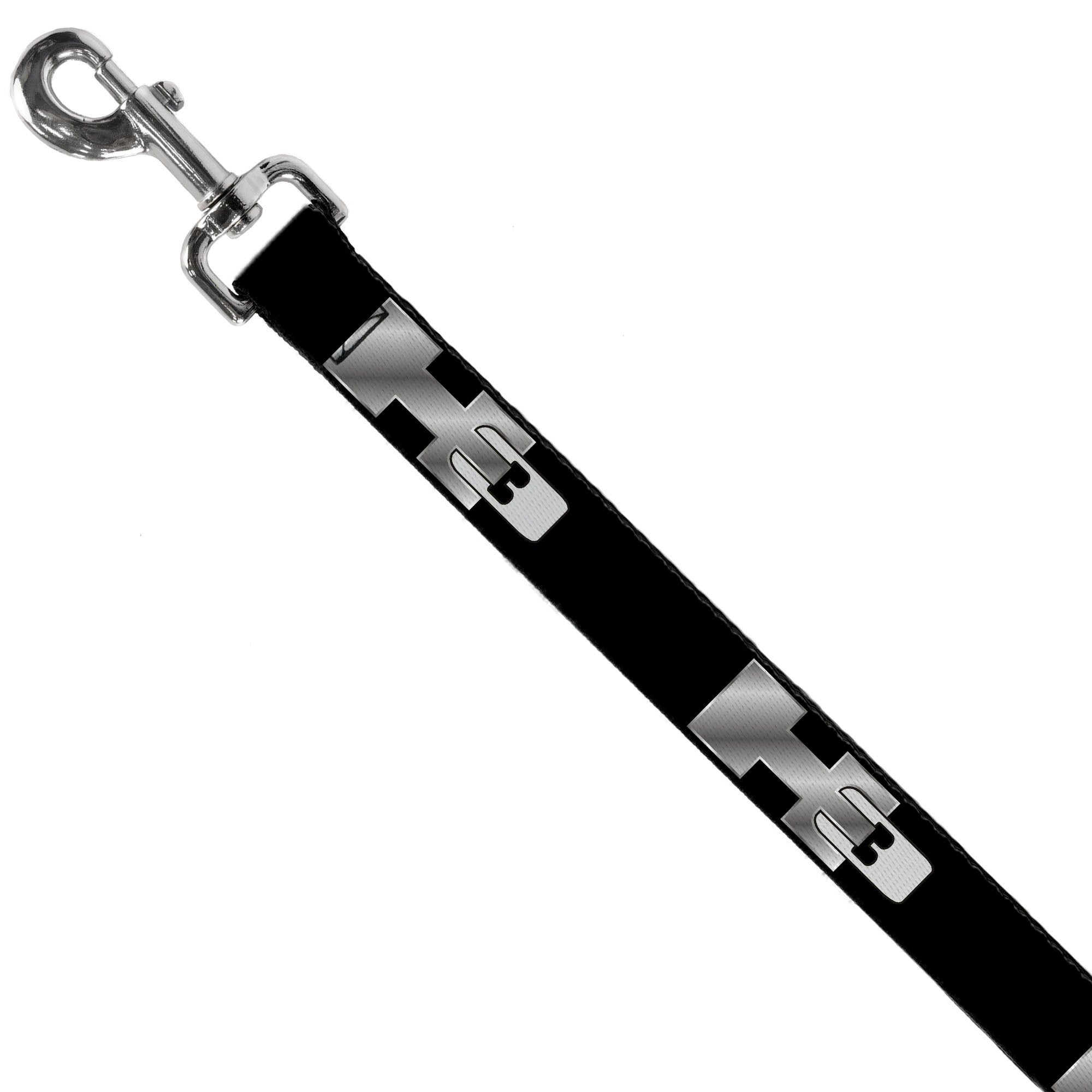 Dog Leash - H3 Black/Silver Logo REPEAT