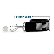 Dog Leash - H3 Black/Silver Logo REPEAT