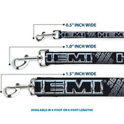 Dog Leash - HEMI Bold Outline 392/426 Black/Silver-Fade
