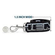 Dog Leash - HEMI Bold Outline 392/426 Black/Silver-Fade