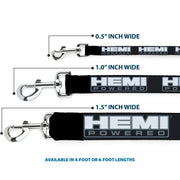 Dog Leash - HEMI POWERED Logo Black/Gray/White