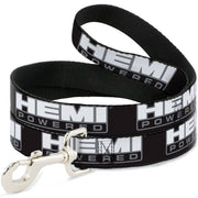 Dog Leash - HEMI POWERED Logo Black/Gray/White