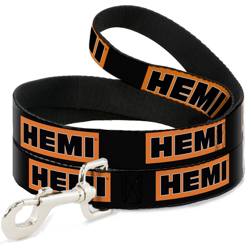 Dog Leash - HEMI Bold Black/Orange/White/Black