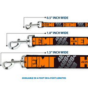 Dog Leash - HEMI 426 Logo 392/426 Black/Orange/Silver-Fade