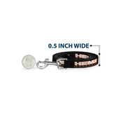 Dog Leash - HEMI POWERED Logo Repeat Black/Orange/White/Gray