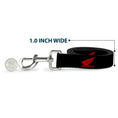Load image into Gallery viewer, Dog Leash - HONDA Motorcycle Logo Black/Red

