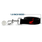 Dog Leash - HONDA Motorcycle Logo Black/Red