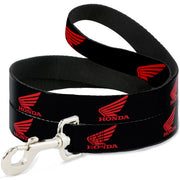 Dog Leash - HONDA Motorcycle Logo Black/Red