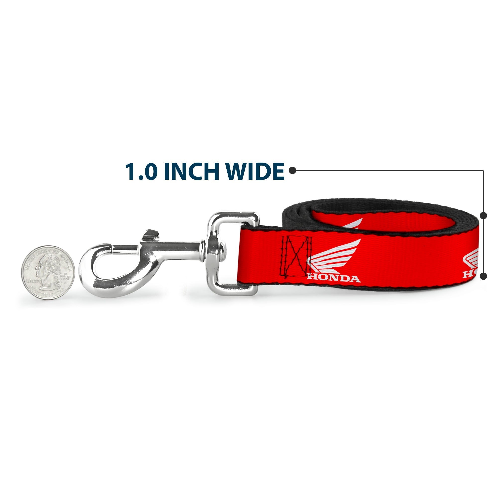 Dog Leash - HONDA Motorcycle Logo Red/White