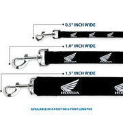 Dog Leash - HONDA Motorcycle Logo Black/White
