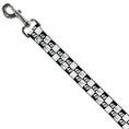 Load image into Gallery viewer, Dog Leash - Alex Bowman Autograph and #48 Checker Logo Black/White
