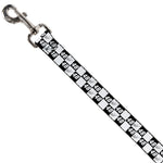 Dog Leash - Alex Bowman Autograph and #48 Checker Logo Black/White