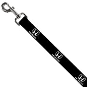 Dog Leash - Honda Logo Black/White