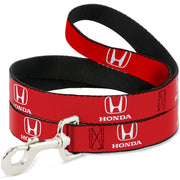 Dog Leash - Honda Logo Red/White