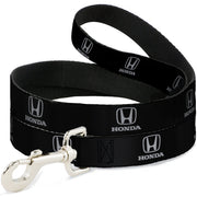 Dog Leash - Honda Logo Black/Silver