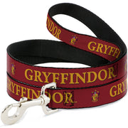 Dog Leash - Harry Potter GRYFFINDOR & Crest Black/Red