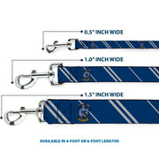 Dog Leash - RAVENCLAW Crest/Stripe Blue/Gray