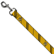 Dog Leash - HUFFLEPUFF Crest/Stripe Yellow/Black