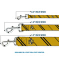 Load image into Gallery viewer, Dog Leash - HUFFLEPUFF Crest/Stripe Yellow/Black
