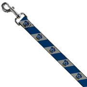 Dog Leash - RAVENCLAW Crest Diagonal Stripe Gray/Blue