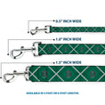 Load image into Gallery viewer, Dog Leash - Harry Potter Slytherin Crest Plaid Greens/Gray
