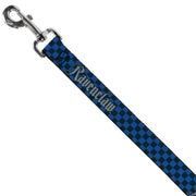 Dog Leash - Harry Potter RAVENCLAW Checker Blues/Grays