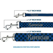 Dog Leash - Harry Potter RAVENCLAW Checker Blues/Grays