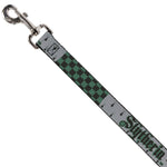 Dog Leash - Harry Potter SLYTHERIN/Checker Blocks Grays/Greens