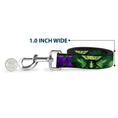 Load image into Gallery viewer, Dog Leash - HULK Face CLOSE-UP/Action Pose Greens/Purples
