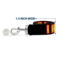 Load image into Gallery viewer, Dog Leash - Iron Man Face/I AM IRON MAN Black/Yellow Glow
