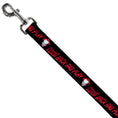 Load image into Gallery viewer, Dog Leash - It Chapter Two Pennywise Face COME BACK AND PLAY Black/Reds
