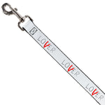 Dog Leash - It Chapter Two LOSER/LOVER White/Black/Red