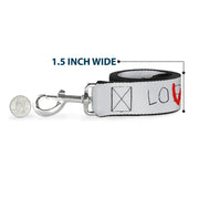 Dog Leash - It Chapter Two LOSER/LOVER White/Black/Red