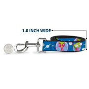 Dog Leash - Invader Zim and GIR Poses and Planets Blue/White